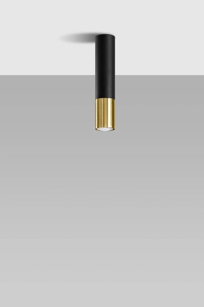 LED Plafondspot zwart goud LOOPEZ - 1 x GU10 aansluiting