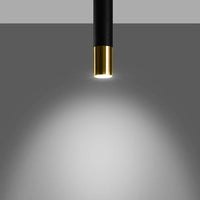 LED Plafondspot zwart goud LOOPEZ - 1 x GU10 aansluiting