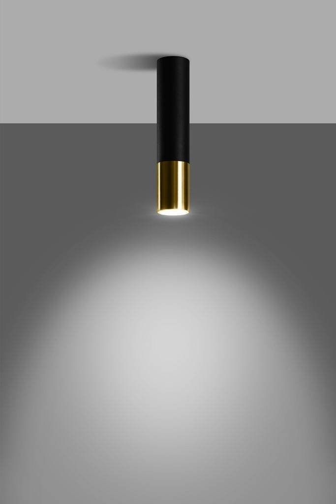 LED Plafondspot zwart goud LOOPEZ - 1 x GU10 aansluiting