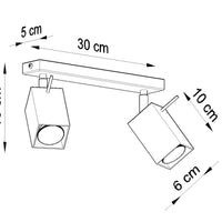 LED Plafondspot wit MERIDA - 2 x GU10 aansluiting