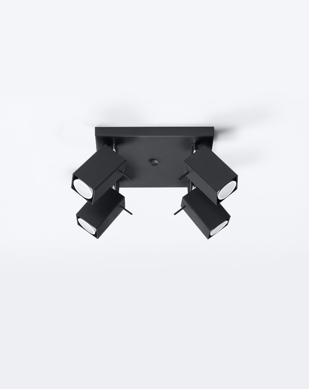 LED Plafondspot zwart MERIDA - 4 x GU10 aansluiting