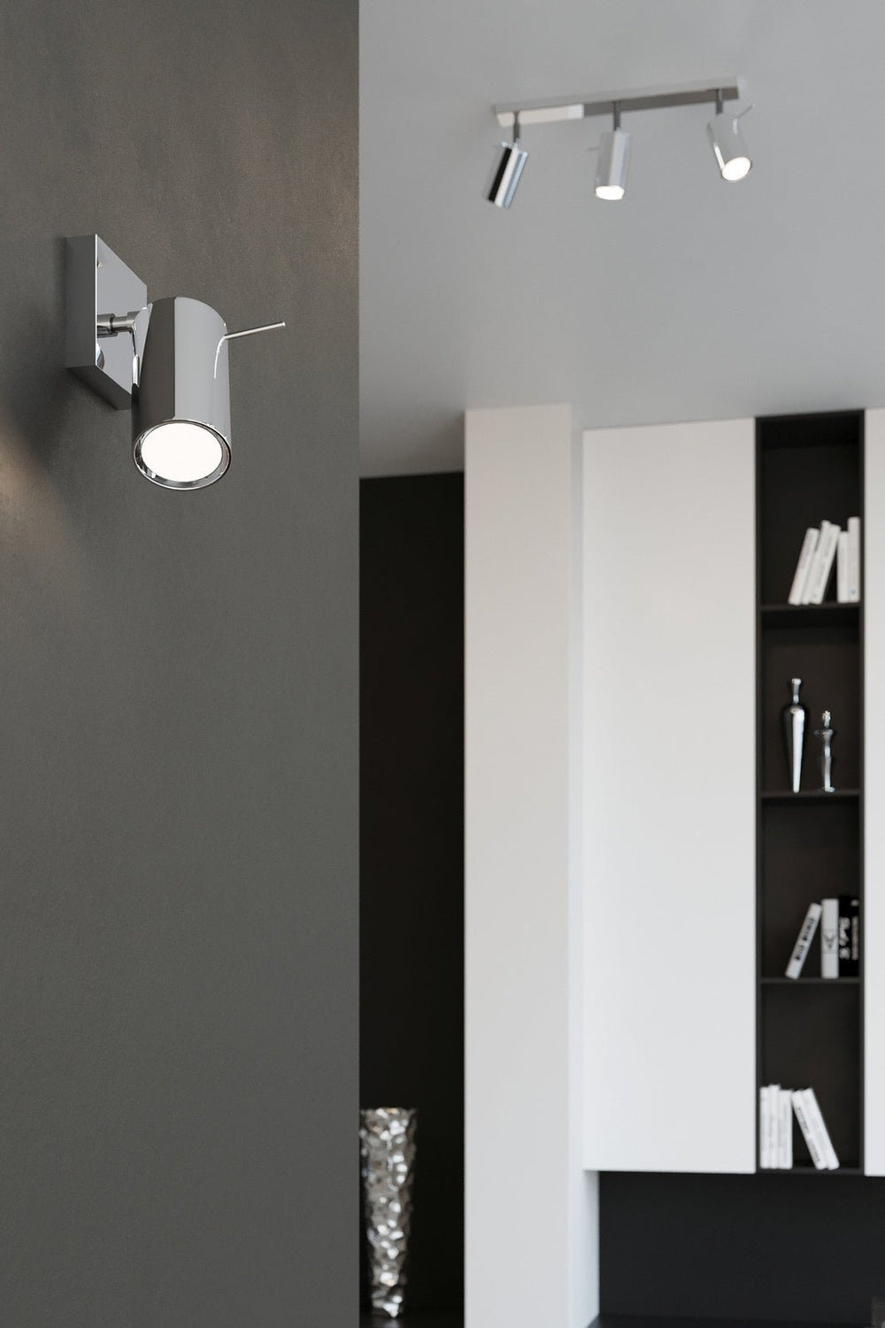 LED Plafondspot chrome RING - 2 x GU10 aansluiting