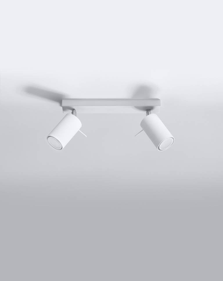 LED Plafondspot wit RING - 2 x GU10 aansluiting
