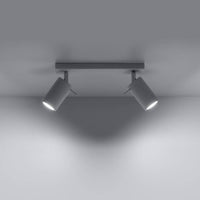 LED Plafondspot wit RING - 2 x GU10 aansluiting