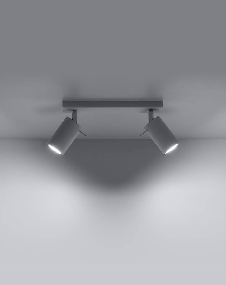 LED Plafondspot wit RING - 2 x GU10 aansluiting