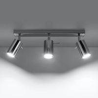 LED Plafondspot chrome RING - 3 x GU10 aansluiting
