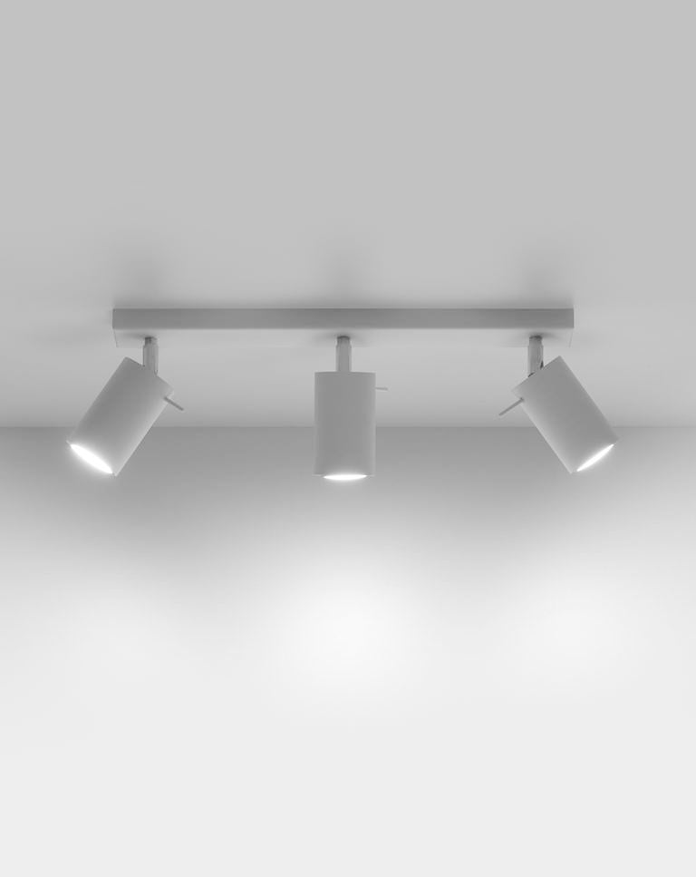 LED Plafondspot wit RING - 3 x GU10 aansluiting