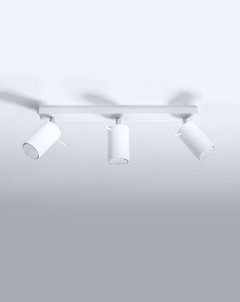 LED Plafondspot wit RING - 3 x GU10 aansluiting