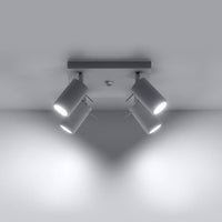 LED Plafondspot wit RING - 4 x GU10 aansluiting