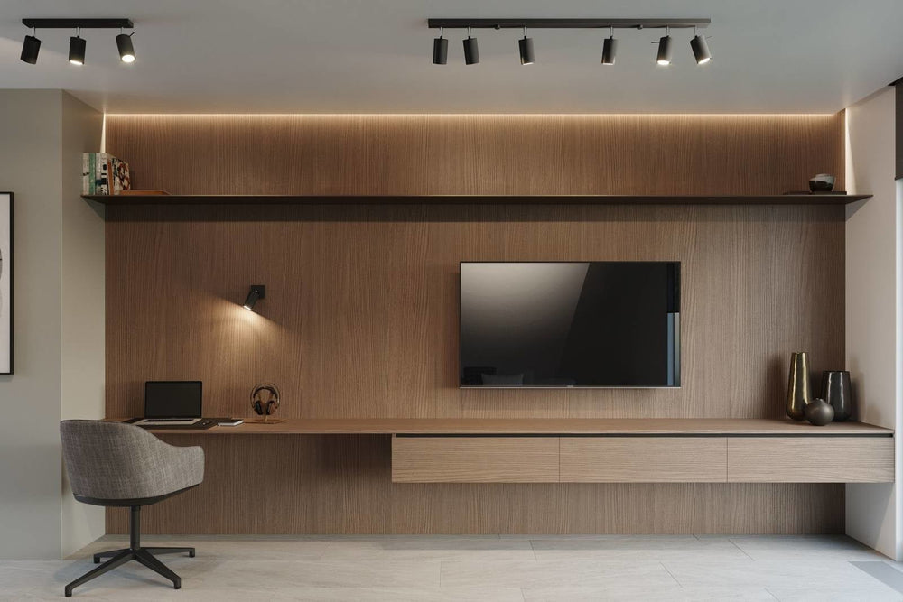 LED Plafondspot zwart RING - 4 x GU10 aansluiting