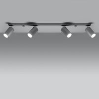 LED Plafondspot grijs RING - 4 x GU10 aansluiting