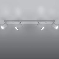 LED Plafondspot wit RING - 4 x GU10 aansluiting