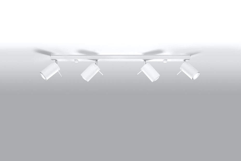 LED Plafondspot wit RING - 4 x GU10 aansluiting