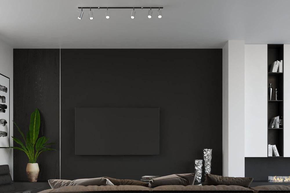 LED Plafondspot chrome RING - 6 x GU10 aansluiting