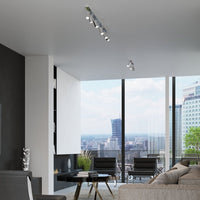 LED Plafondspot chrome RING - 6 x GU10 aansluiting