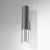 LED Wandlamp zwart chrome LOOPEZ - 1 x GU10 aansluiting