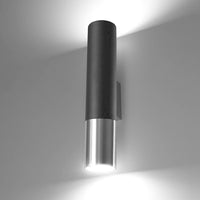LED Wandlamp zwart chrome LOOPEZ - 1 x GU10 aansluiting