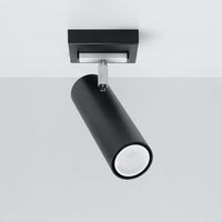 LED Plafondspot zwart zilver DIREZIONE - 1 x GU10 aansluiting