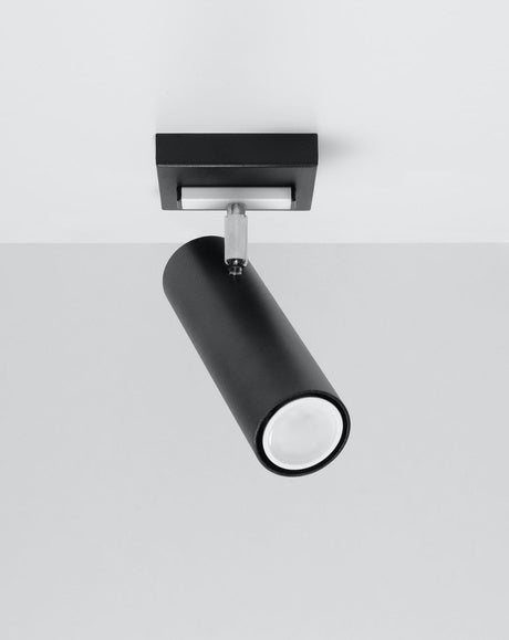 LED Plafondspot zwart zilver DIREZIONE - 1 x GU10 aansluiting