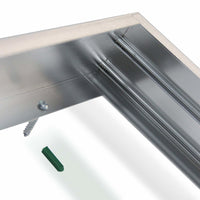 LED paneel aluminium zilver 120x60cm frame met Philips chip