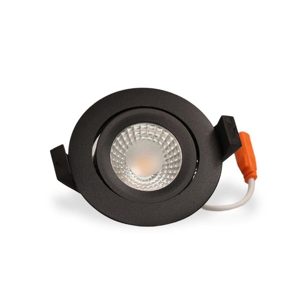 led-inbouwspot 85mm zwart ip65 5w 420 lumen 6000K dimbaar