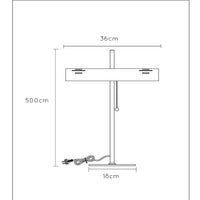 Lucide Glendale tafellamp 2xE27 zwart LED 220-240V AC
