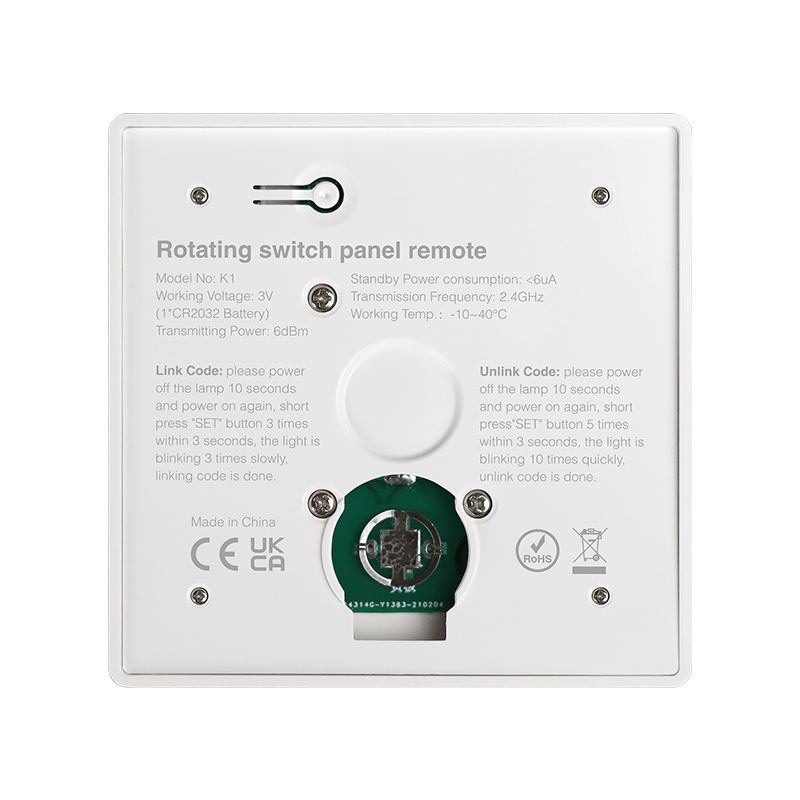 Mi-Light draadloze dimmer wandbediening CCT wit 220-240V IP20