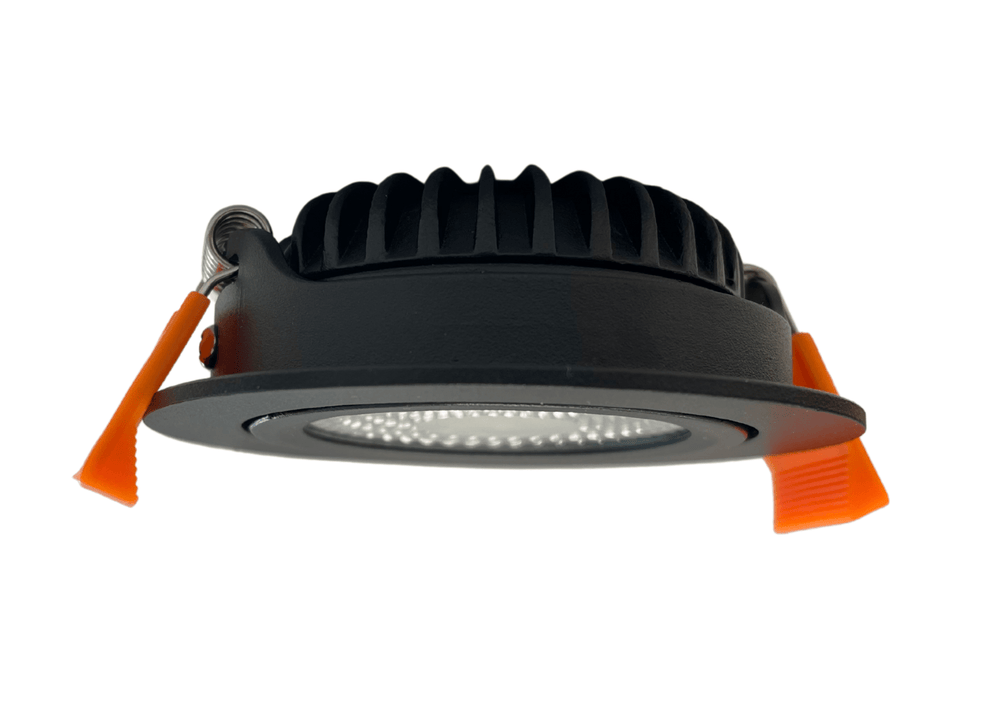 Led inbouwspot 85mm ip65 zwart 5w dim to warm voor badkamer