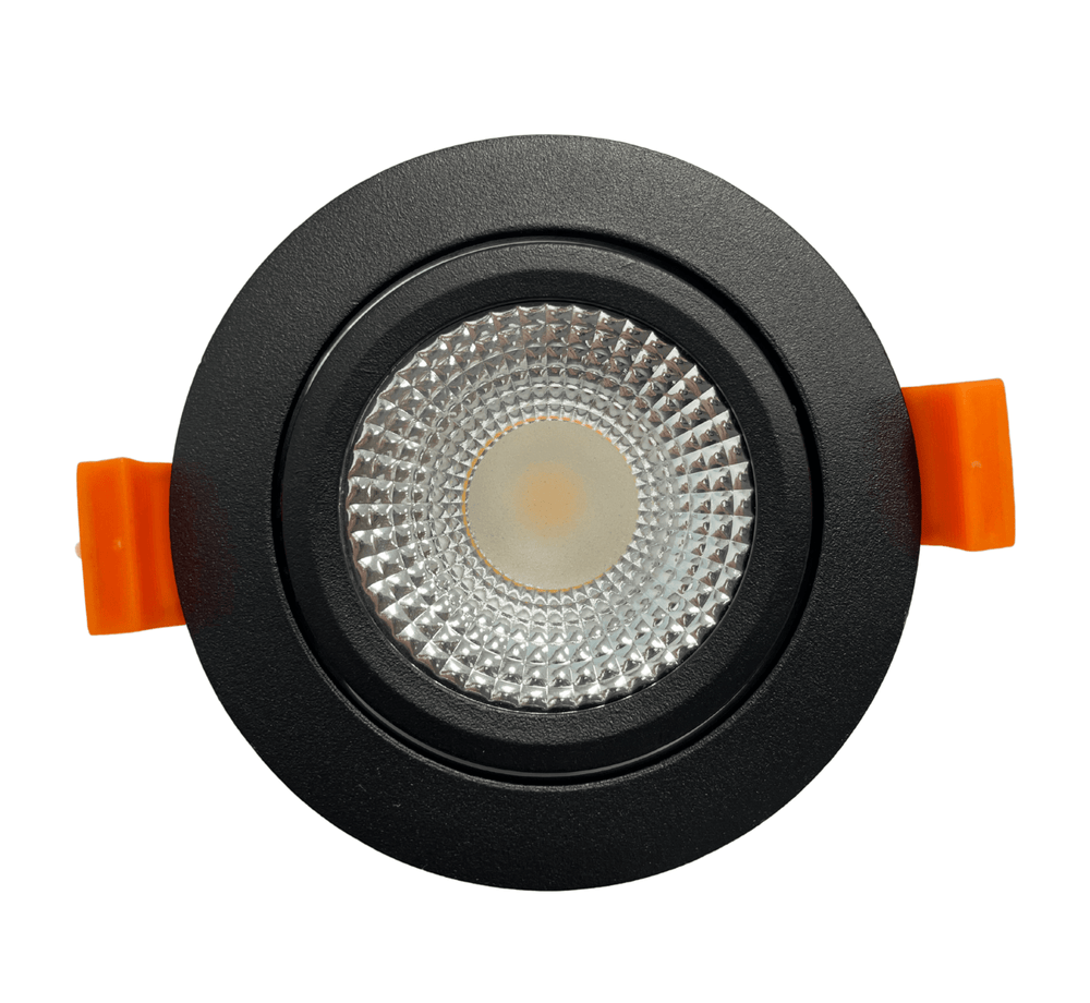 Led inbouwspot 85mm ip65 zwart 5w dim to warm voor badkamer