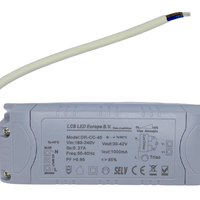 Lcb dimbare LED-driver voor 36W/40W LED-paneel, 30-42V 1000mA, IP20, triac fasedimming