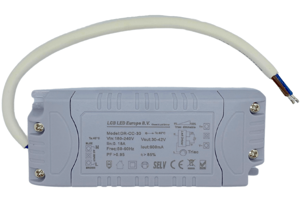 Dimmbare LED-driver triac fasesnijding 27-42V voor 25W LED-paneel