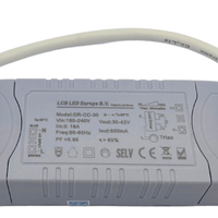 Dimmbare LED-driver triac fasesnijding 27-42V voor 25W LED-paneel