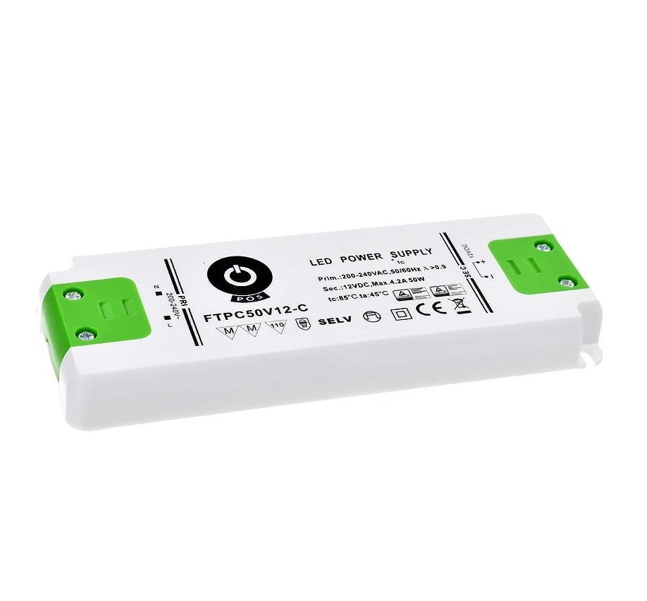 GLP LED-nätadapter 24V 50W 2.08A, dimbar driver för 24V LED-belysning, IP20 CE RoHS