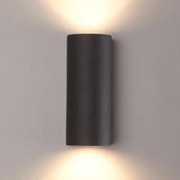 Spectrum LED Außenwandleuchte Up and Down Schwarz IP54 GU10 Aluminiumgehäuse