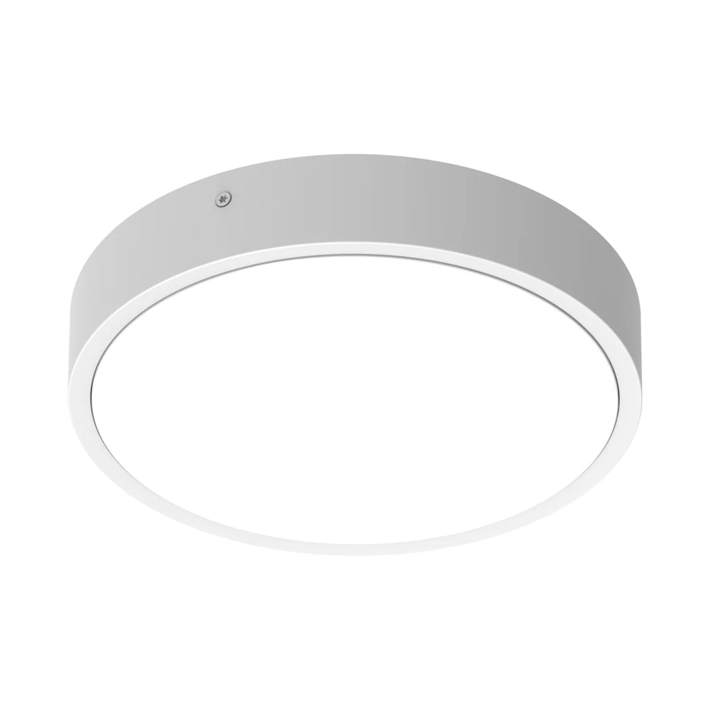 LED bulkhead round 250P, 10.5W, 1220 lumens, 3000K/4000K switchable CCT, IK10, White aluminum housing