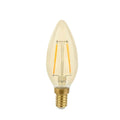 Spectrum LED filament lamp E14 4.9W 2400K warm licht, vervangt 50W met 490 lumen, 360° stralingshoek, niet dimbaar
