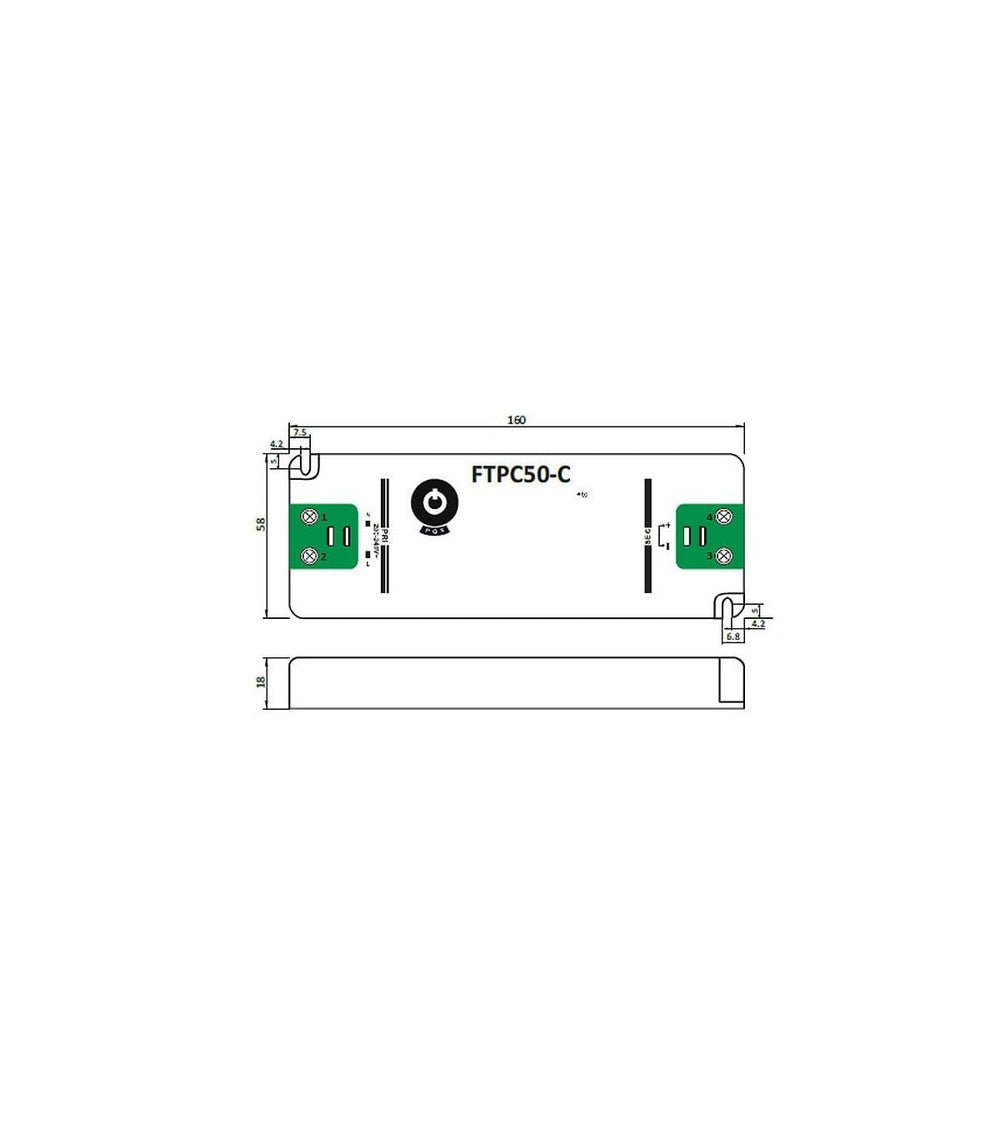 GLP LED dimbare voedingsadapter 12V 50W 4.16A voor 12V LED-verlichting