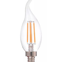 LED filamentlamp E14 C37, 5W vervangt 40W, 2700K warm wit door LCB