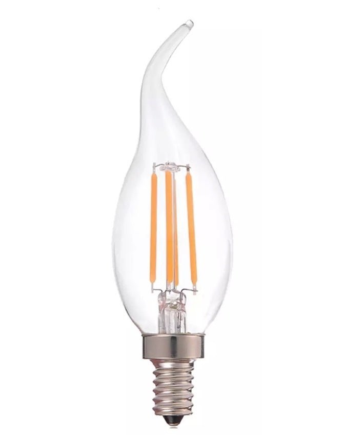 LED filamentlamp E14 C37, 5W vervangt 40W, 2700K warm wit door LCB