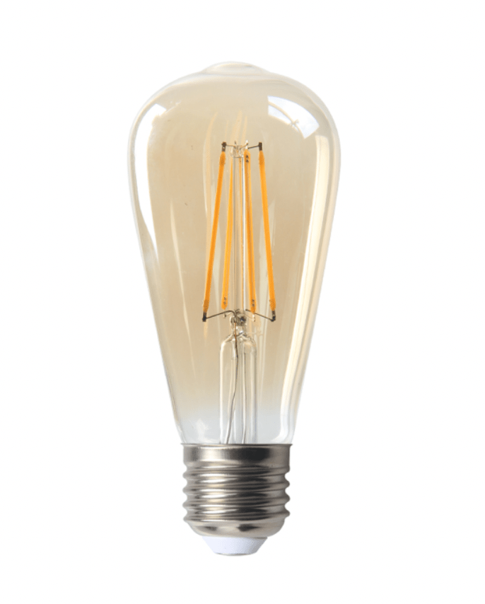 Lcb LED filamentlamp E27 ST64 2200K 4W vervangt 40W extra warm wit