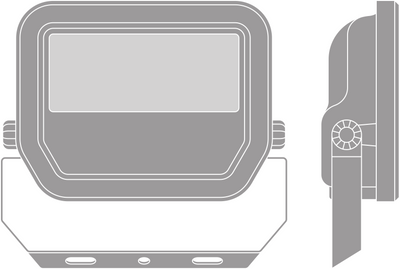Projecteur LED Aluminium Noir 10.5W 3000K 2400 lumens IP20 IK10 angle de faisceau 120° éclairage extérieur durable