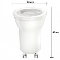 LED GU10  - Ø35mm - 2W vervangt 20W - 3000K warm wit licht