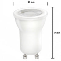 Spectrum LED GU10 MR11 lampa, 2W ersätter 20W, 3000K varmvit, 230V, 230 lumen, 45° spridning, CRI 80