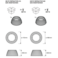 LED Highbay Gen 5 Aluminium Noir 75W 4000K 13200 lumens IP66 gradable 1-10V 70D