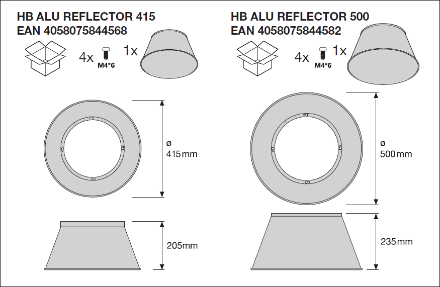 LED Highbay Gen 5 Svart Aluminium 150W 4000K 26700 lumen IP66 1-10V dimbar 110D