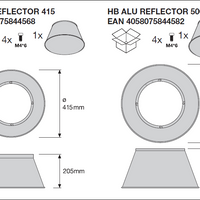 LED Highbay Gen 5 Aluminio Negro 150W 4000K 26700 lúmenes IP66 regulable 1-10V 110D