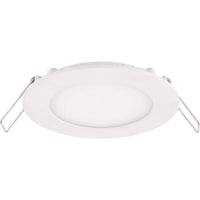 lcb led ronde aluminium inbouwspot 3w vervangt 25w 3000k warm wit licht