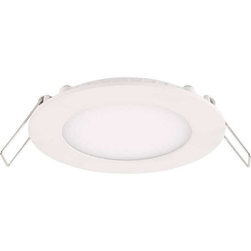 LCB LED infälld spot rund aluminium 10.5W 3000K varmvit IP20 CRI 80 håltagning 74mm 220-240V CE RoHS