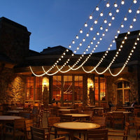 Prikkabel lichtslinger 10m - 10x E27 fittingen - LED lampen optioneel