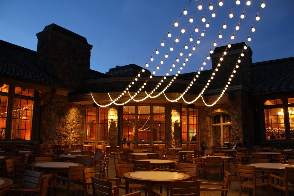 Prikkabel lichtslinger 10m - 10x E27 fittingen - LED lampen optioneel